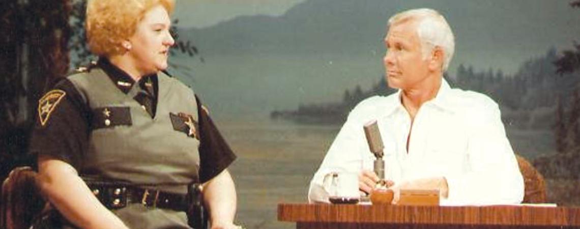 Kathy Crumbley with Johnny Carson