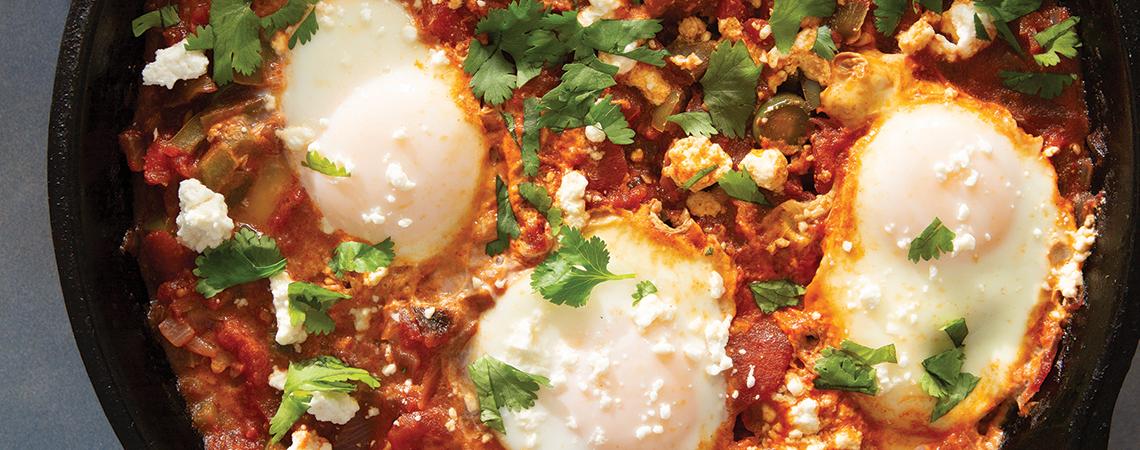 Eggs on fire