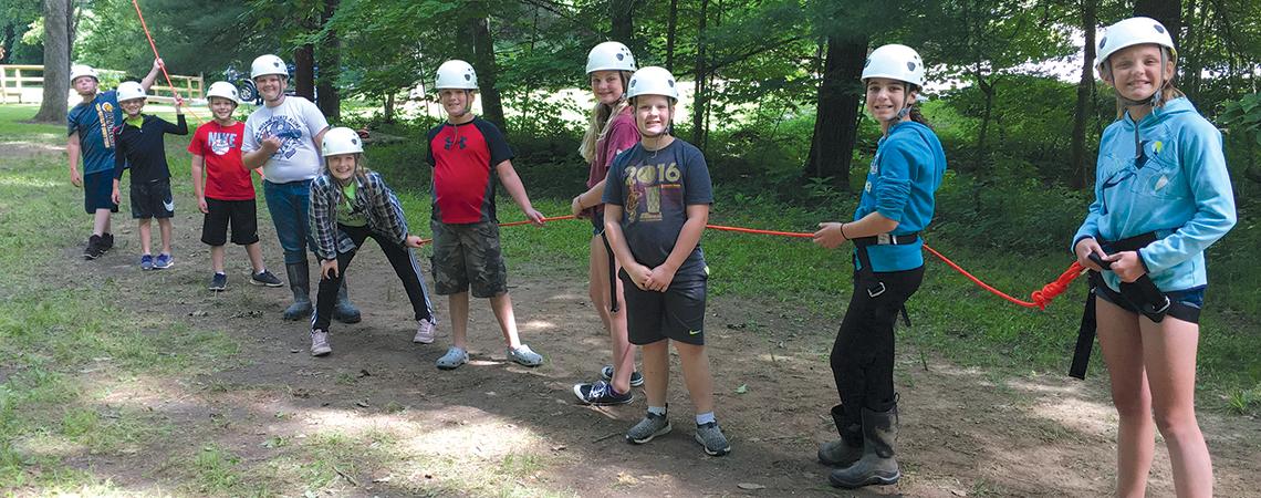 Kids at Camp Flying Squirrel