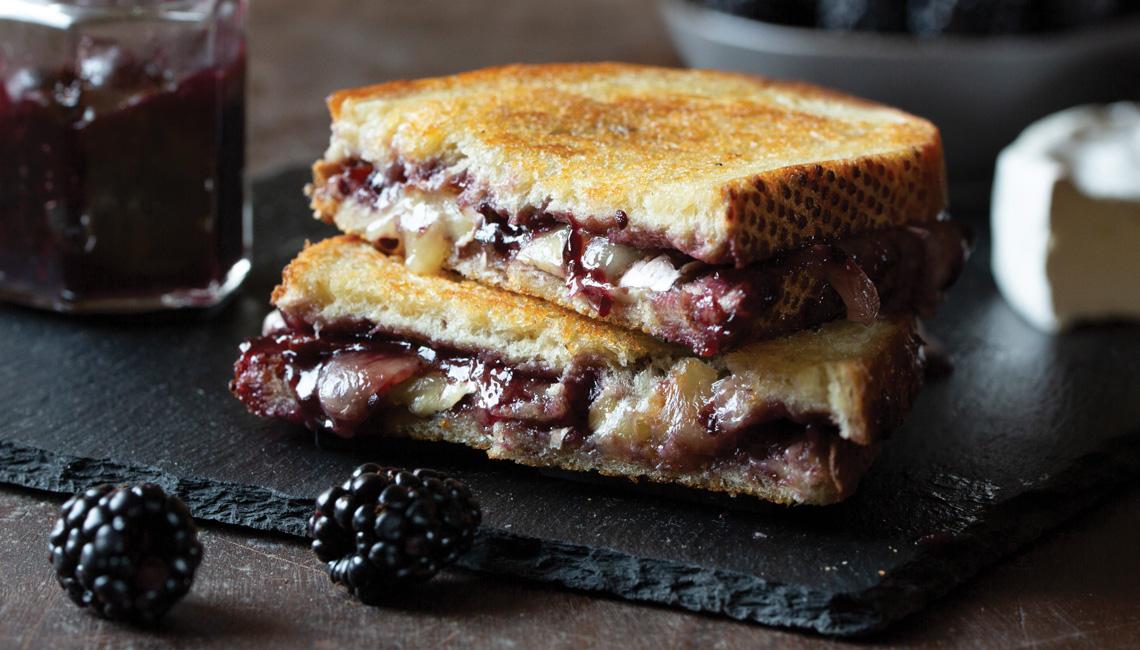 Blackberry Jam Grilled Cheese