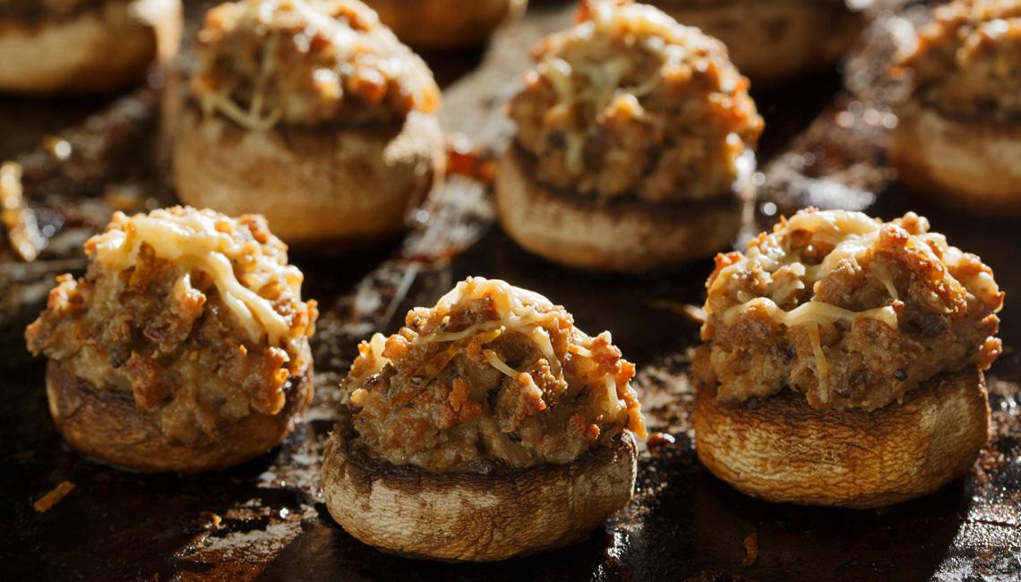 Sausage-Stuffed Mushrooms